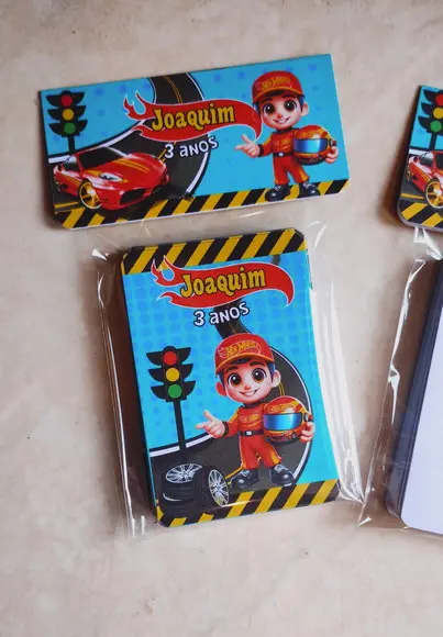 Jogos da Memória G Personalizado Hot Wheels 23 Cartas