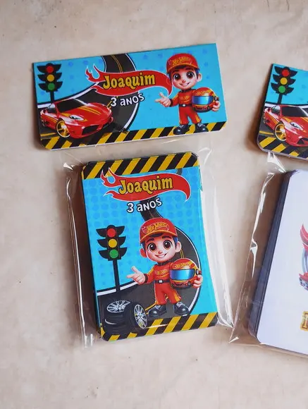 Jogos da Memória G Personalizado Hot Wheels 23 Cartas