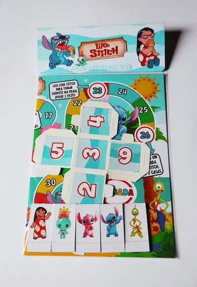 Jogos de Tabuleiro Lilo & Stitch Lembrancinha Infantil