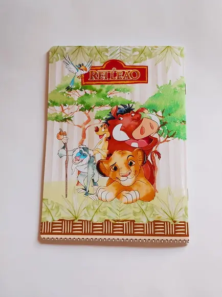 Lembrancinha Rei Leão Álbum com Figurinhas Desenho Colorir
