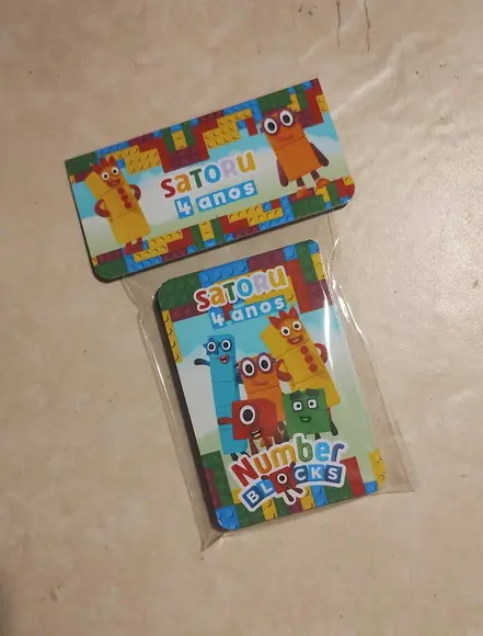 Lembrancinha Jogo da Memória G Personalizado Numberblocks