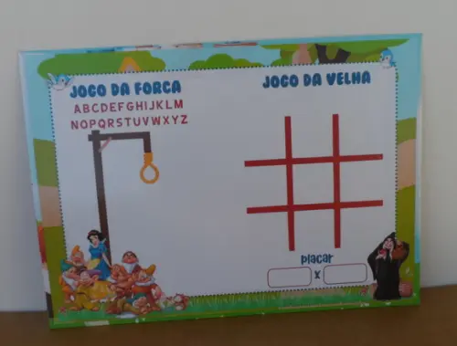 Lousa Mágica Branca de Neve com Caneta e Jogos