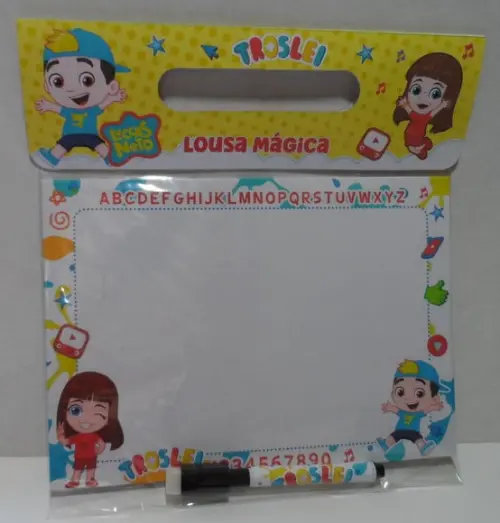 Lousa Mágica Cartonada Vários Temas Jogos no Verso e Caneta