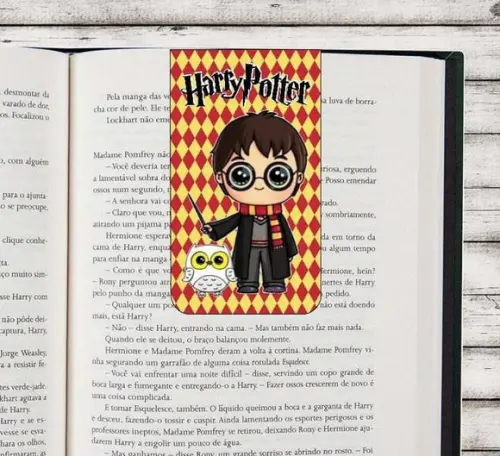Marcador de Páginas Magnético Harry Potter Sonserina Grifinória BTS Kpop Doramas