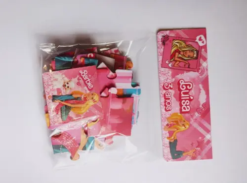 Quebra Cabeça Barbie lembrancinha infantil