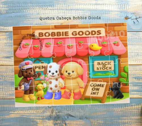 Quebra Cabeça Bobbie Goods 20x30cm Lembrancinha Infantil