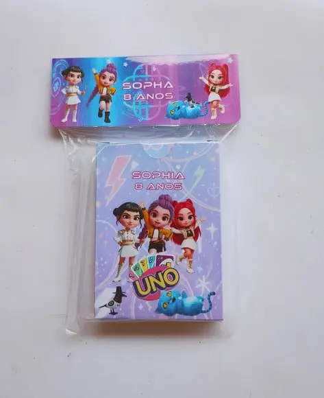 Uno Guerreiras do Kpop Huntrix Lembrancinha de Aniversário