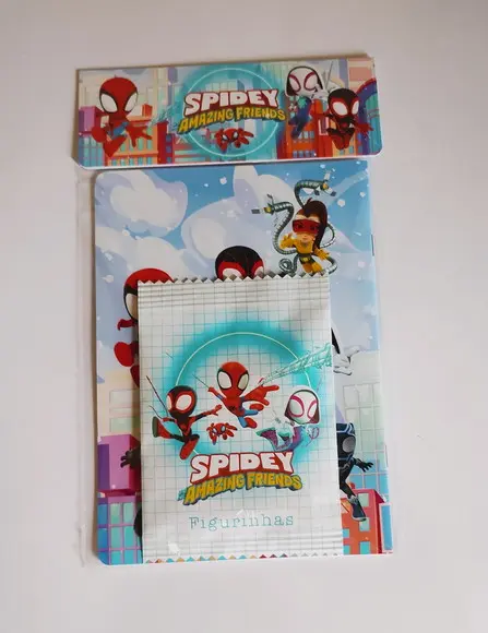 Spidey e Amigos Álbum de Figurinhas e Desenhos de Colorir