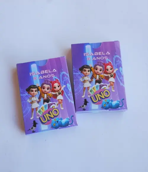 Uno Guerreiras do Kpop Huntrix Lembrancinha de Aniversário