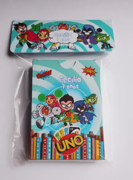 Jovens Titãs Jogo Uno Lembrancinha de Aniversário infantil