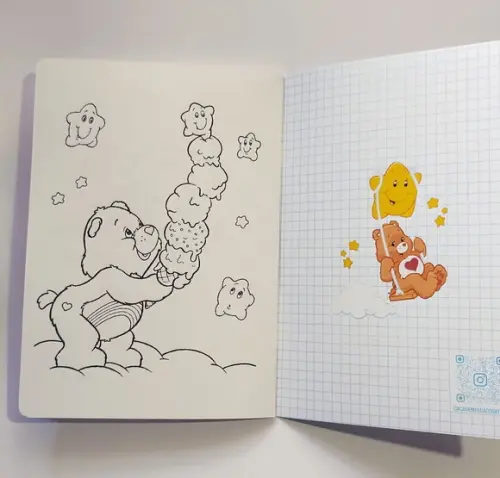 Ursinhos Carinhosos Álbum com Figurinhas Desenho Colorir