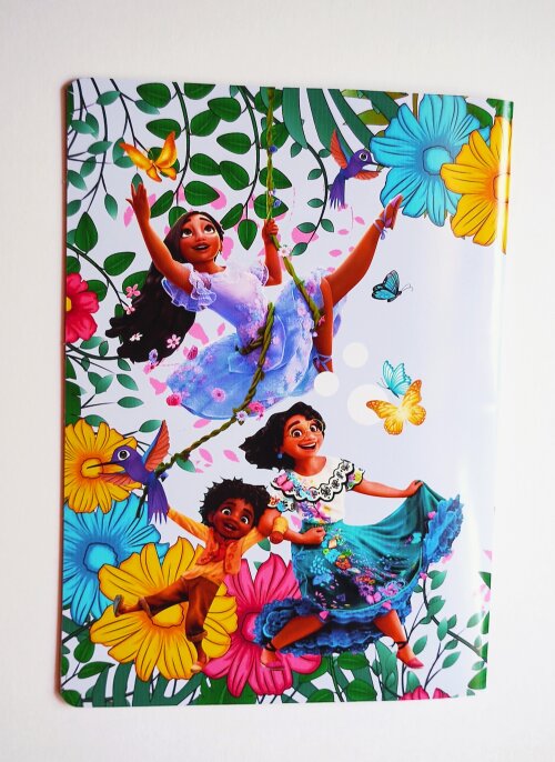 Álbum de Figurinhas com Desenhos para Colorir Encanto