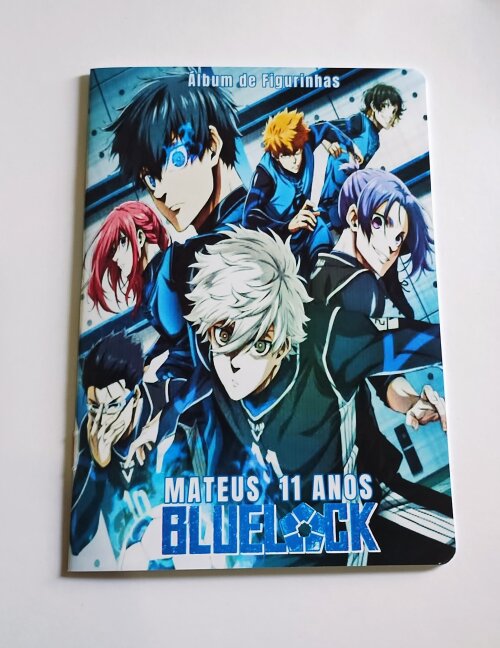Álbum de Figurinhas Bluelock Desenhos Colorir Aniversário
