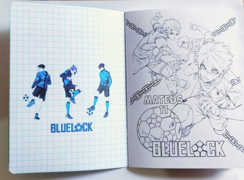 Álbum de Figurinhas Bluelock Desenhos Colorir Aniversário