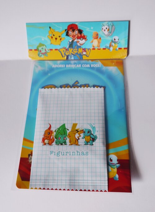 Álbum de Figurinhas Pokémon com Desenhos de Colorir