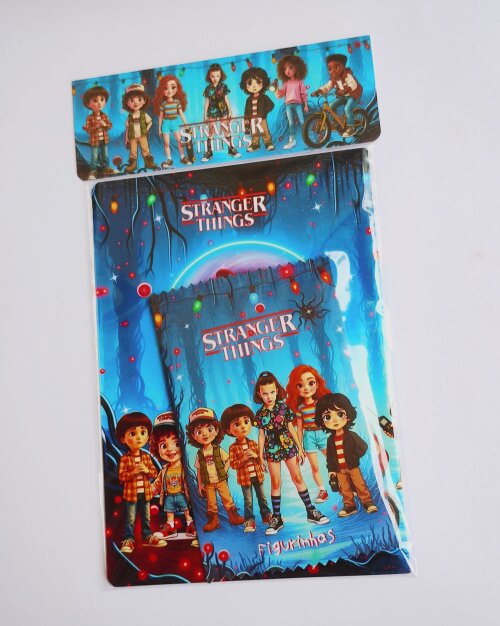 Álbum com Figurinhas Stranger Things Lembrancinha Colorir