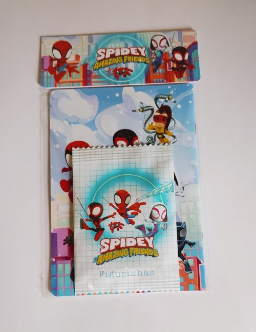 Álbum de Figurinhas e Desenhos de Colorir Spidey e Amigos