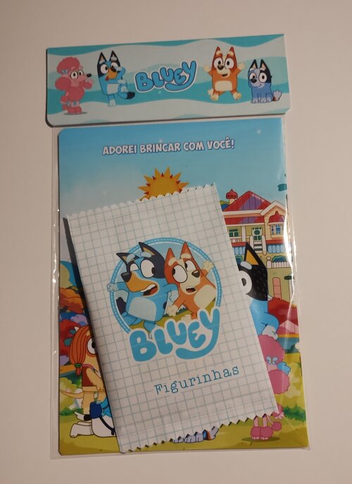 Álbum de Figurinhas com Desenhos para Colorir Bluey
