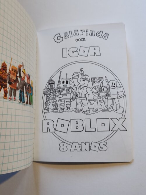 Álbum de Figurinhas e Desenhos de Colorir Roblox