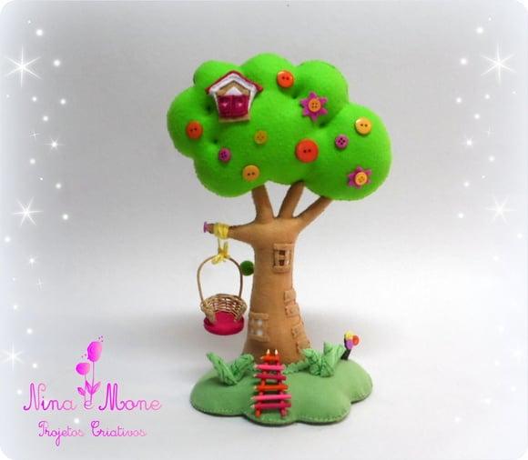 Árvore Lalaloopsy em Feltro