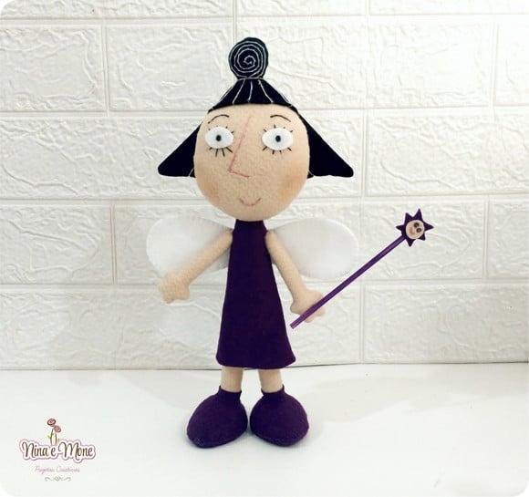 Babá Plum de Feltro - Tema Ben e Holly