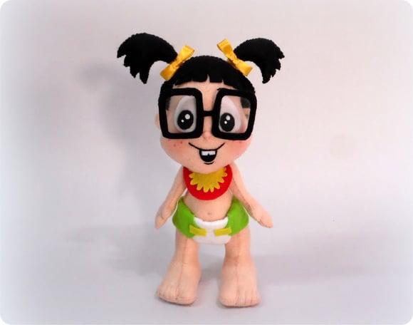 boneca chiquinha baby de feltro - tema chaves