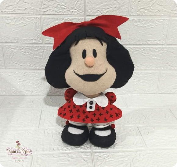 Boneca Mafalda de Feltro