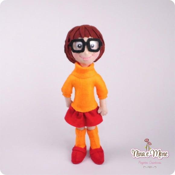 Boneca Velma de Feltro - Tema Scooby Doo