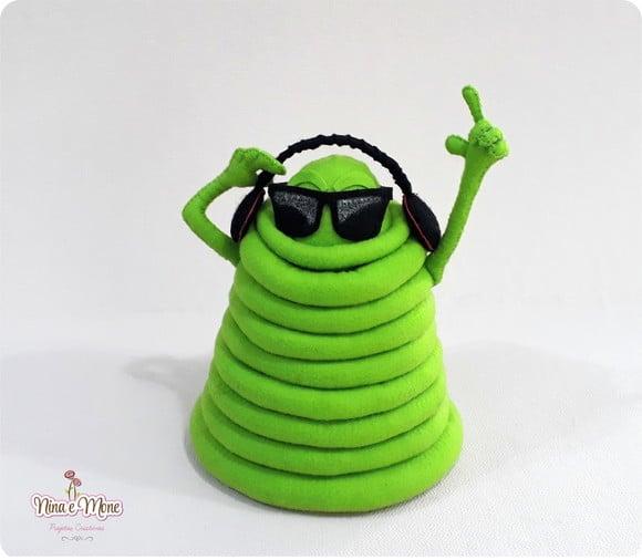 Boneco Blooby de feltro (Transilvania)