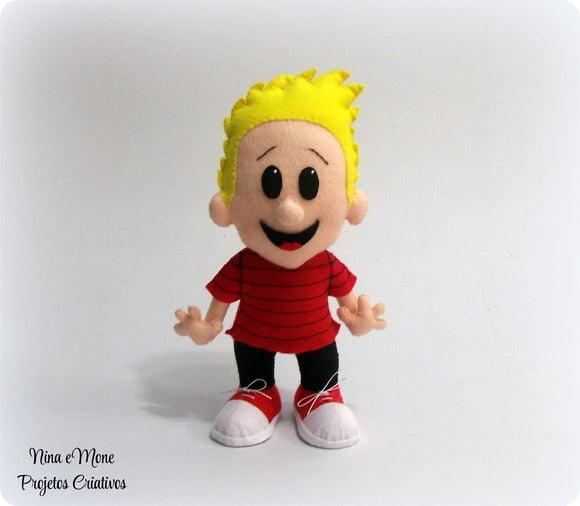 Boneco Calvin de feltro