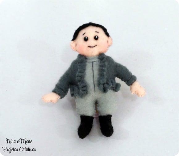 Boneco Baby Addams de Feltro
