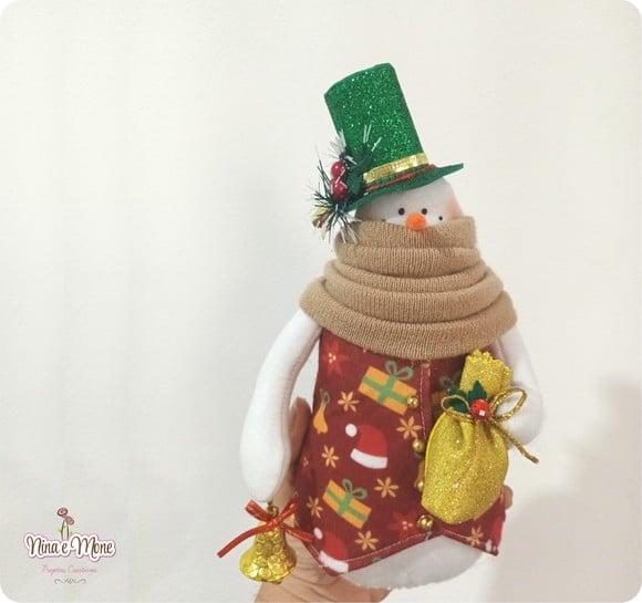 Boneco de Neve de Feltro