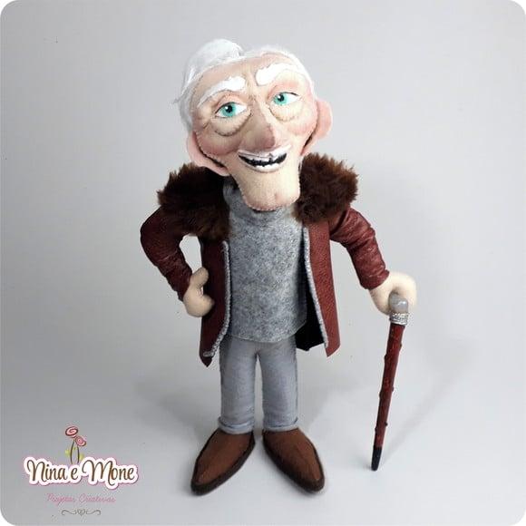 Boneco Charles Muntz de Feltro - Tema Up