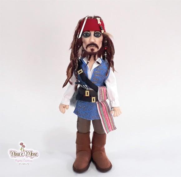 Boneco Jack Sparrow de Feltro