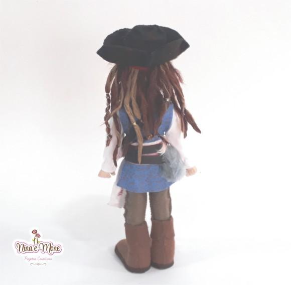 Boneco Jack Sparrow de Feltro