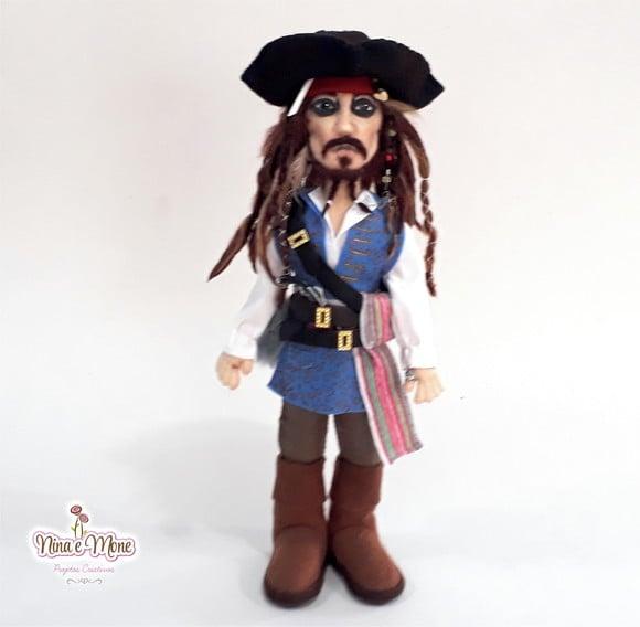Boneco Jack Sparrow de Feltro