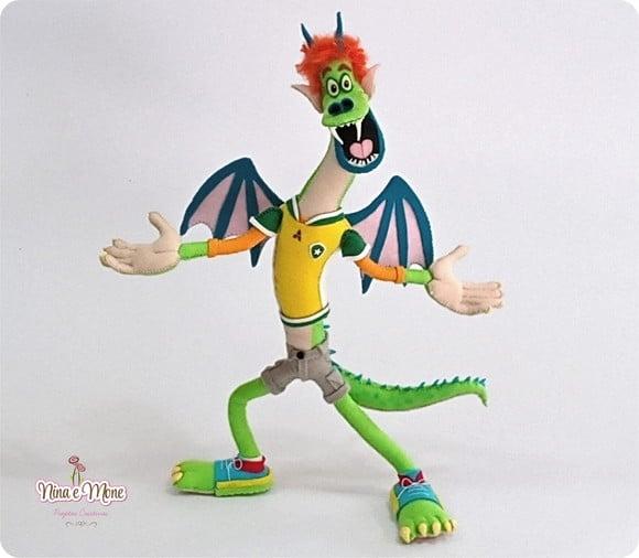 Boneco Jonathan Monstro de Feltro (transilvania)