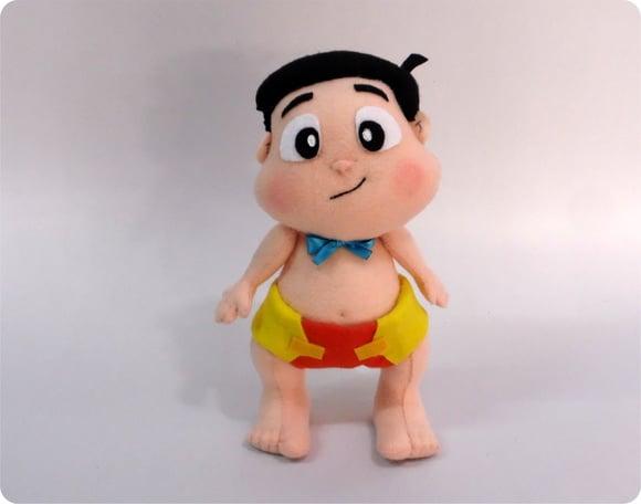 boneco nhonho baby de feltro - tema chaves