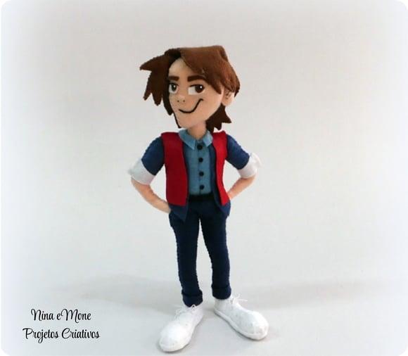 Boneco Marty Mcfly de Feltro