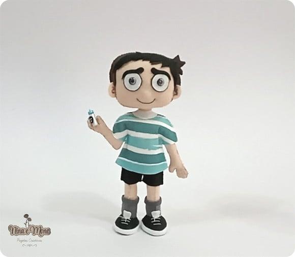 Boneco Pugsley Addams de Feltro