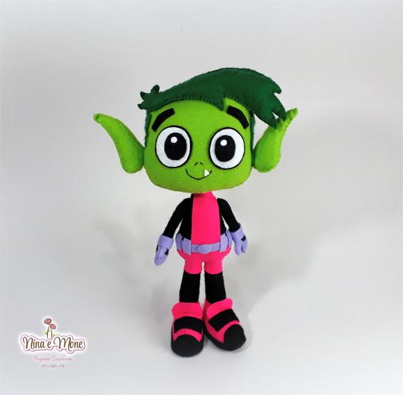 Boneco Mutano de Feltro - Tema Jovens Titãs