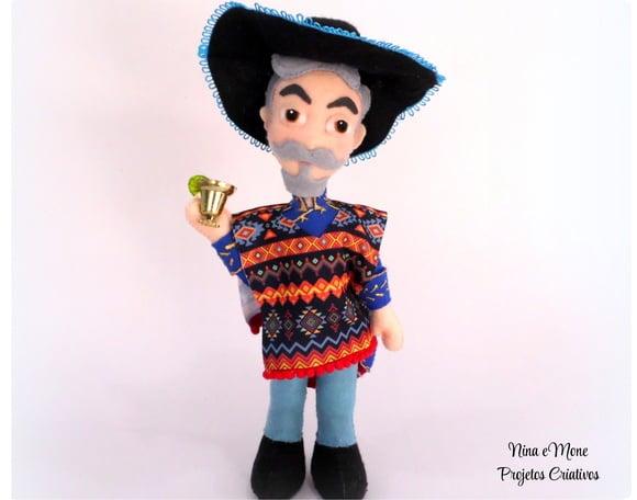 Boneco Vô Francisco de Feltro - Tema Elena de Avalor