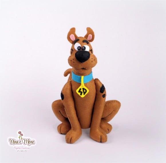 Boneco Scooby Doo de feltro