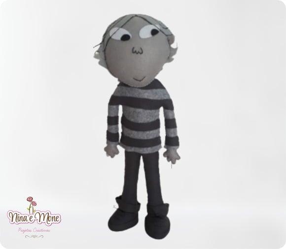 Boneco Soren Lorensen de Feltro