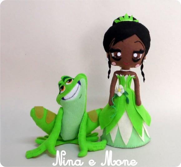 Bonecos a Princesa e o Sapo