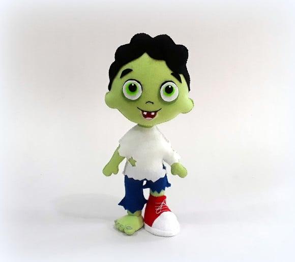 Boneco Zumbizinho de feltro (Halloween)