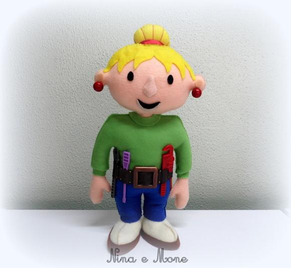 Bonecos Bob o Constutor em Feltro