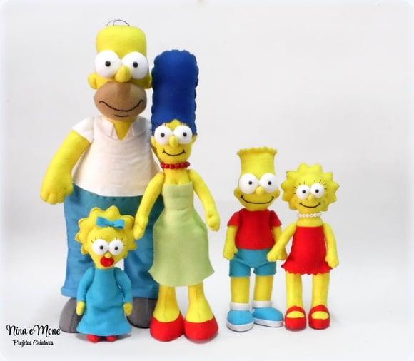 Bonecos Simpson de Feltro