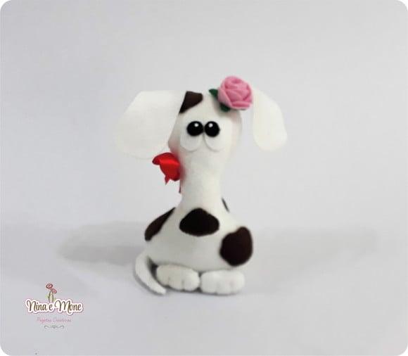 Cachorrinha Basset de Feltro