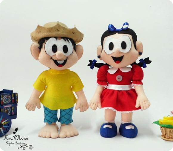 Chiquinho e Rosinha de Feltro